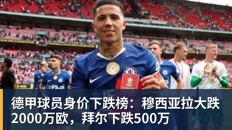 九游体育德甲球员身价下跌榜：穆西亚拉大跌2000万欧，拜尔下跌500万